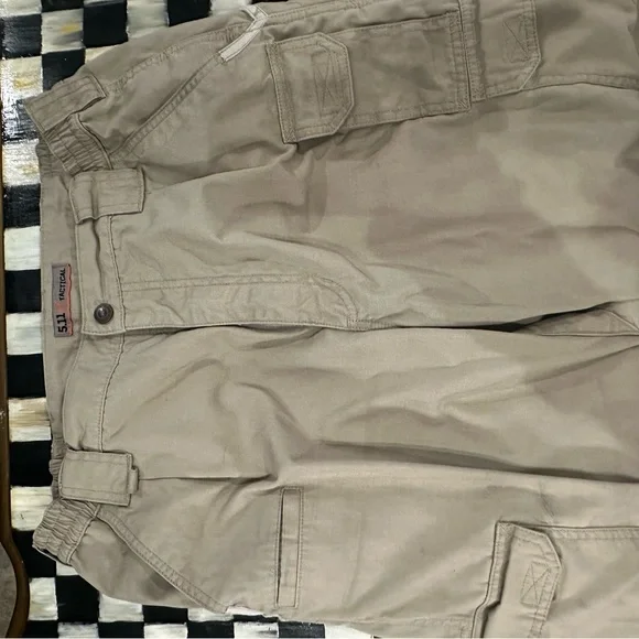 5.11 PANTS TACTICAL KHAKI COTTON CANVAS (2)Pant SET 34x32 - Picture 5 of 7